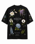 Cotton T-shirt with "REMYNO" brand logo print.