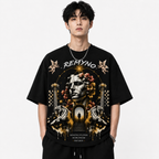 Cotton T-shirt with "REMYNO" brand logo print.