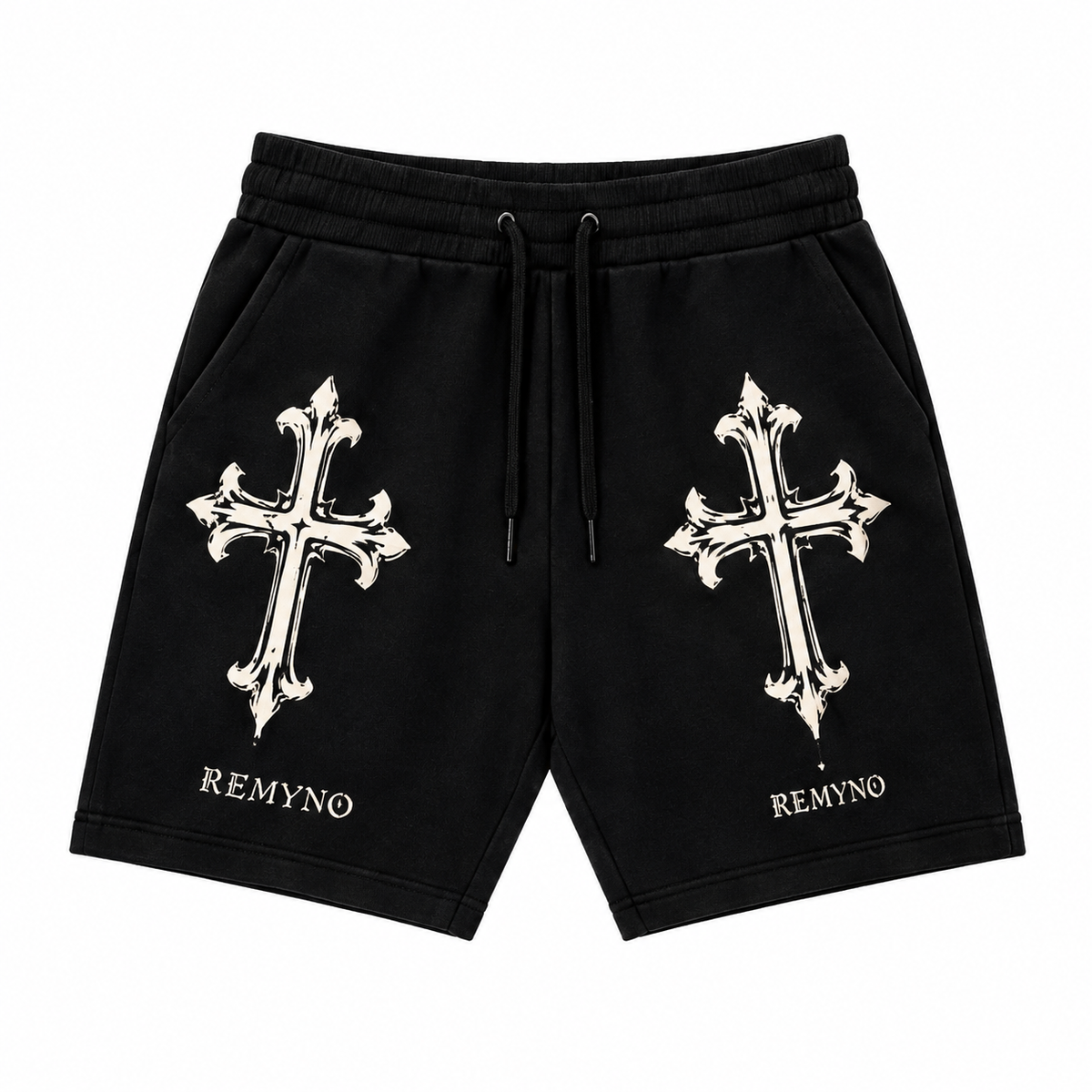 Remyno Drawstring Shorts | Black