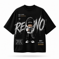 Cotton T-shirt with "REMYNO" brand logo print.