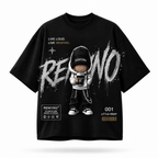 Cotton T-shirt with "REMYNO" brand logo print.