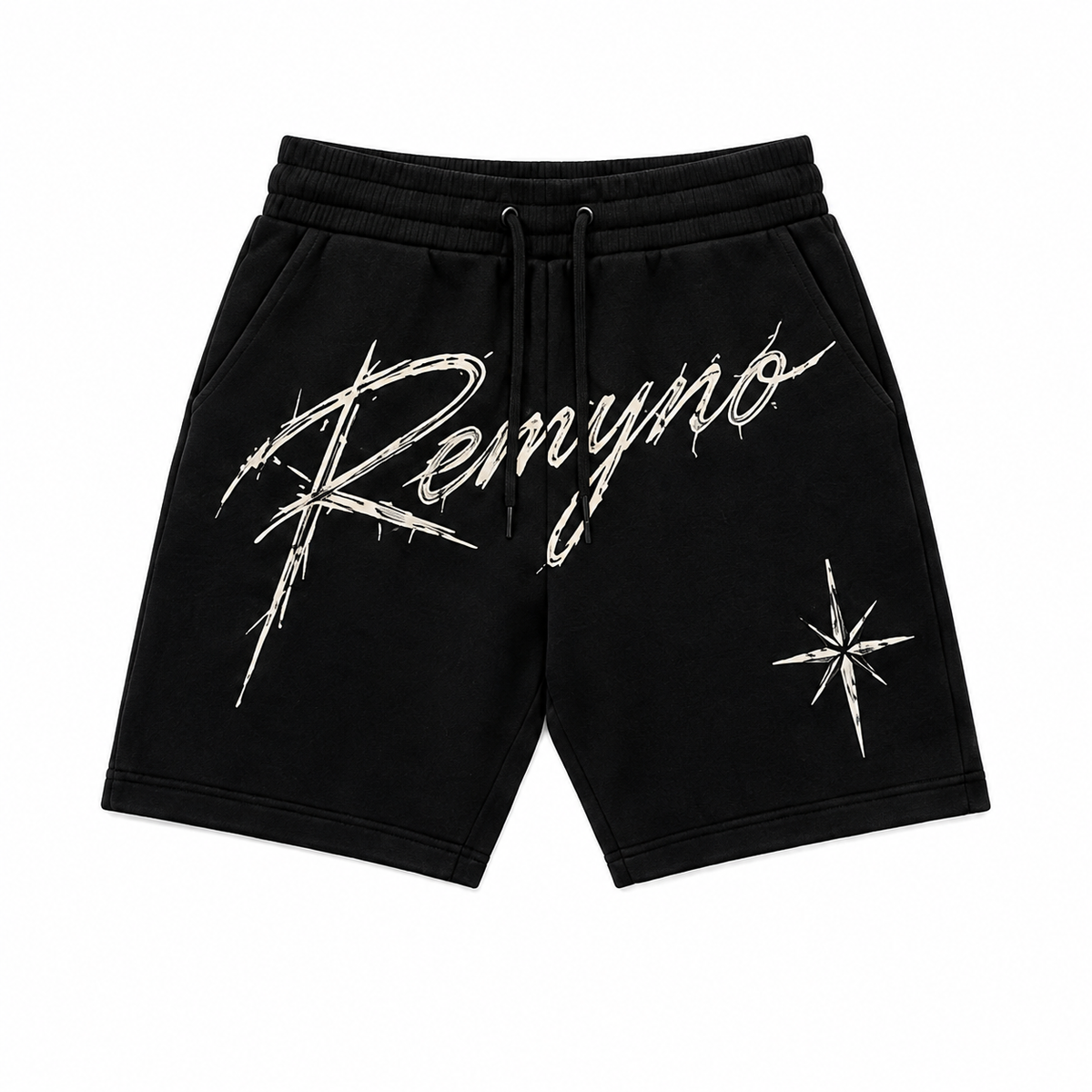 Remyno Drawstring Shorts | Black