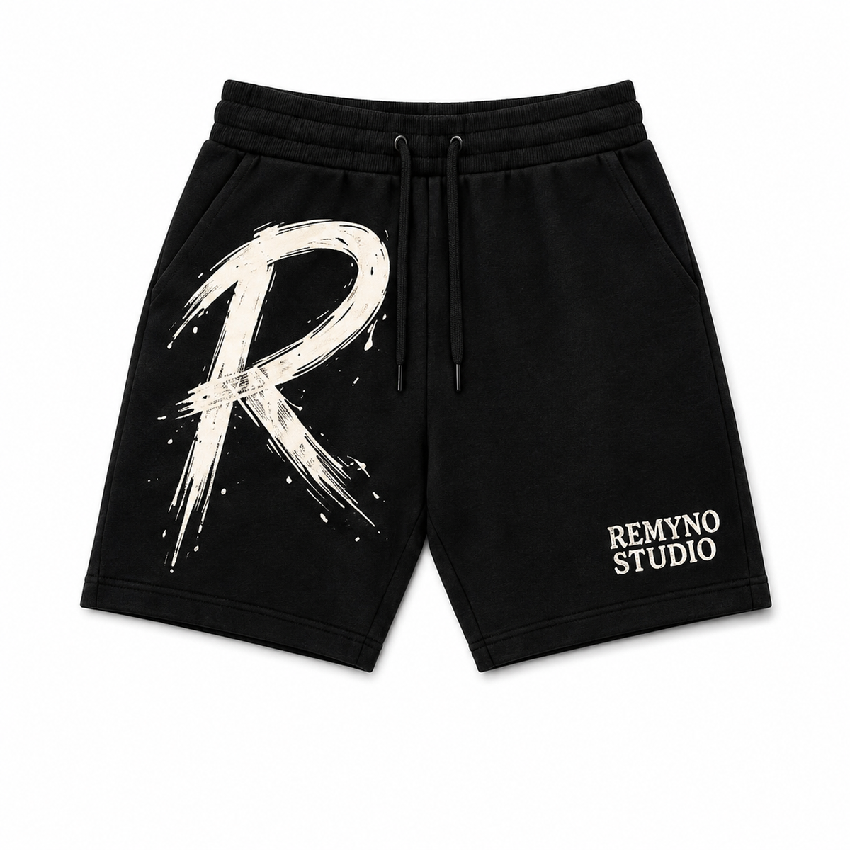 Remyno Drawstring Shorts | Black
