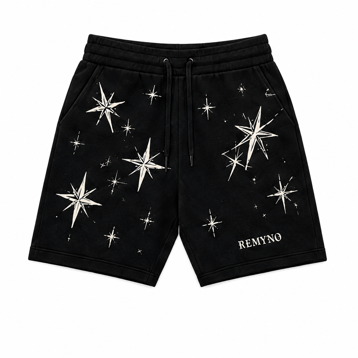 Remyno Drawstring Shorts | Black