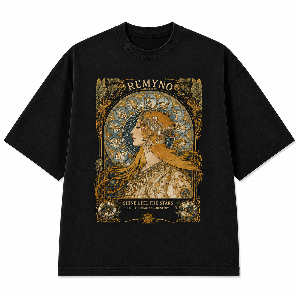 Cotton T-shirt with "REMYNO" brand logo print.