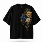 Cotton T-shirt with printed logo pattern of the "REMYNO" brand.