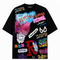 Cotton T-shirt with "REMYNO" brand logo print.