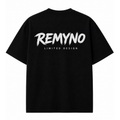 Cotton T-shirt printed with the "REMYNO" brand logo.