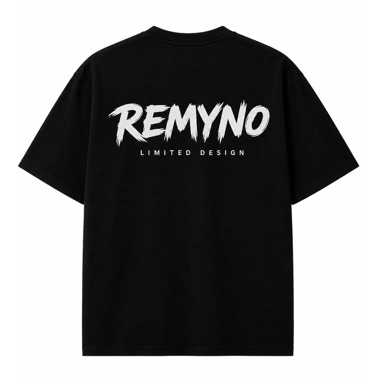 Cotton T-shirt printed with the "REMYNO" brand logo.