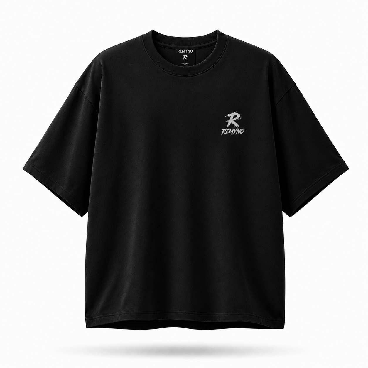 Cotton T-shirt printed with the "REMYNO" brand logo.